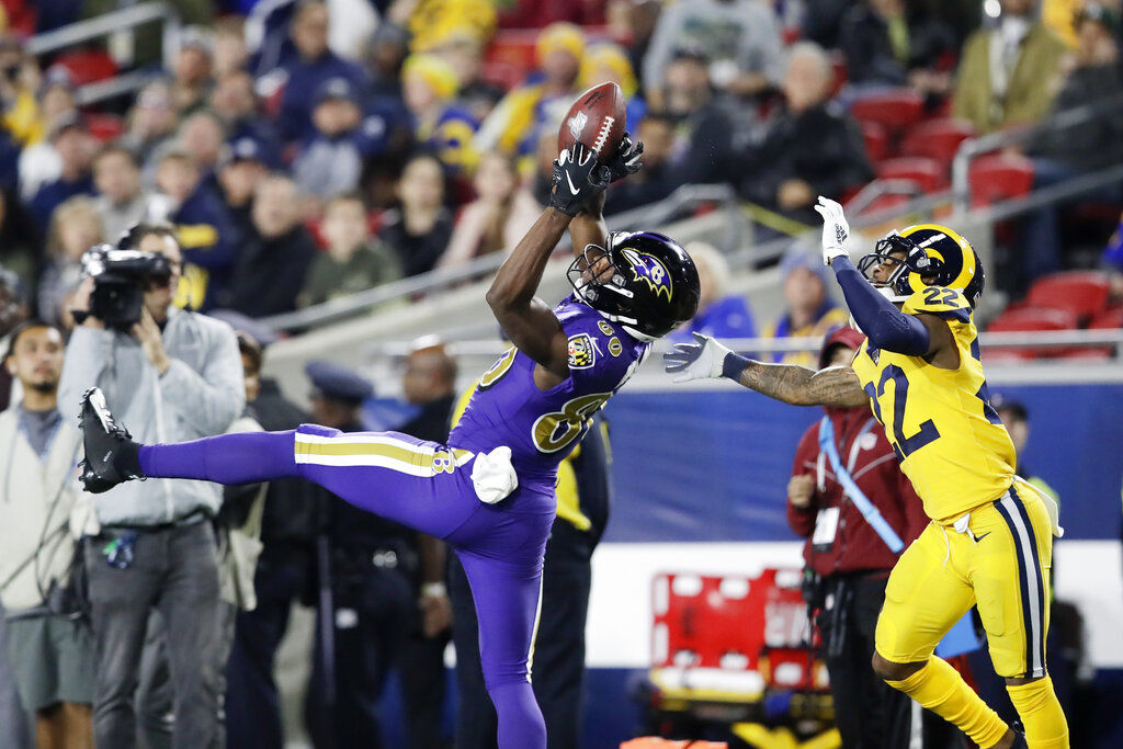 Ravens wide receiver Miles Boykin